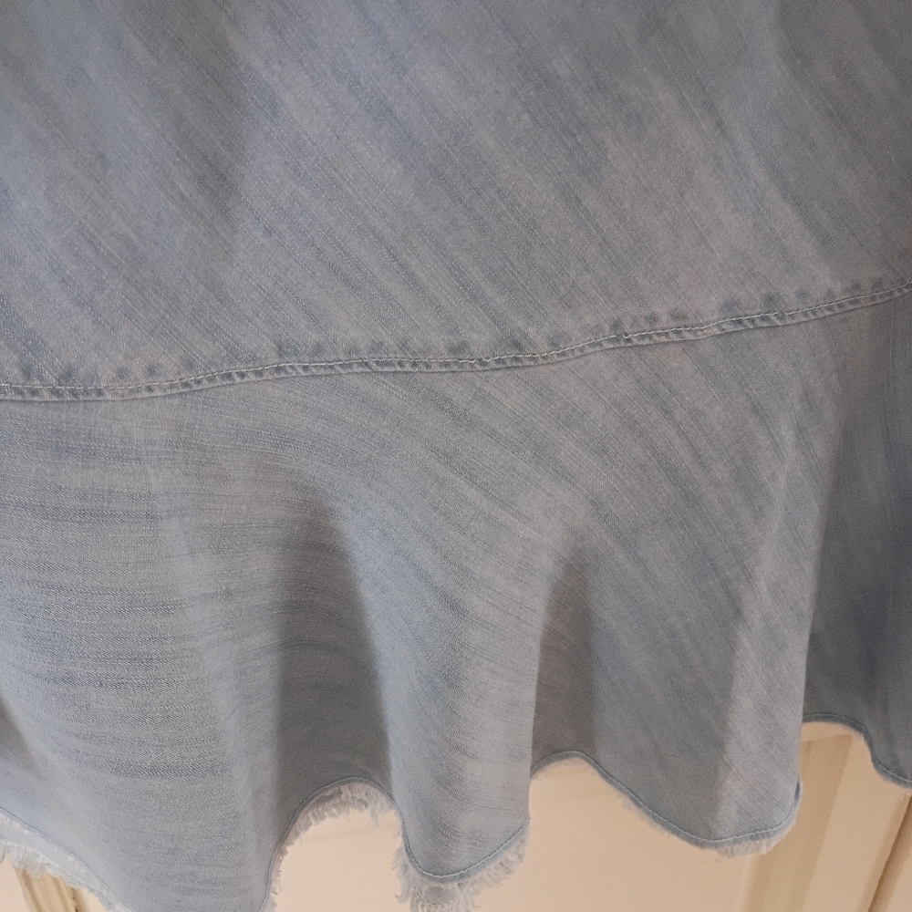 Bella Dahl Sky Blue A-Line Dress.Pit To Pit 19" - Picture 4 of 7